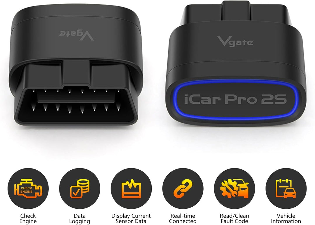 Vgate iCar Pro 2S OBD2 Diagnosegerät, Bluetooth 5.2 OBDII Diagnosewerkzeug für iOS, iPhone, Android