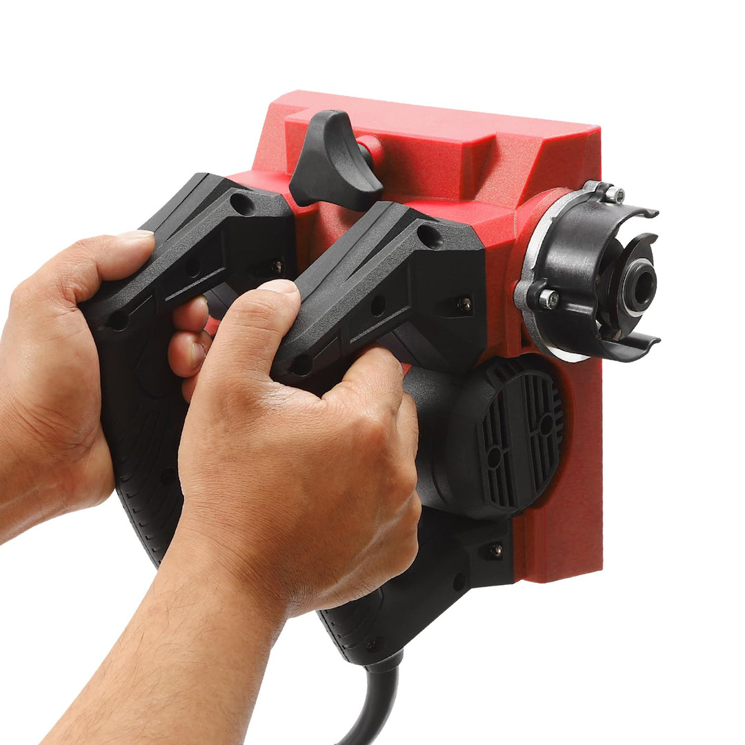 Elektrische Wandhobelmaschine 1300W Power Handhobelmaschine, Tragbare Mauernutfräse Wand Nutfräsen 2