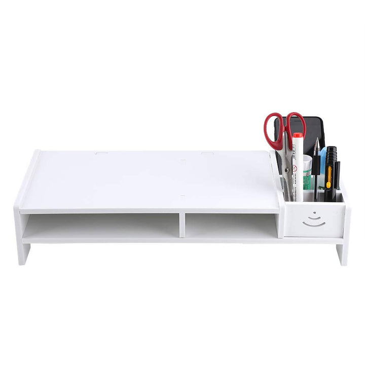 Computer-Organizer, Computer-Ständer, Schreibtisch-Regal mit Aufbewahrungsbox, Heimbüro-Organizer, R