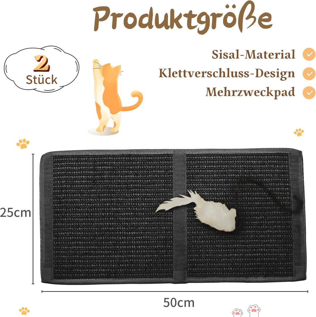 JanYoo 2 Stück Katze Kratzschutz Katzenkratzmatte Möbelschutz Pet Tischbein Katzenkratzer Kratzmatte