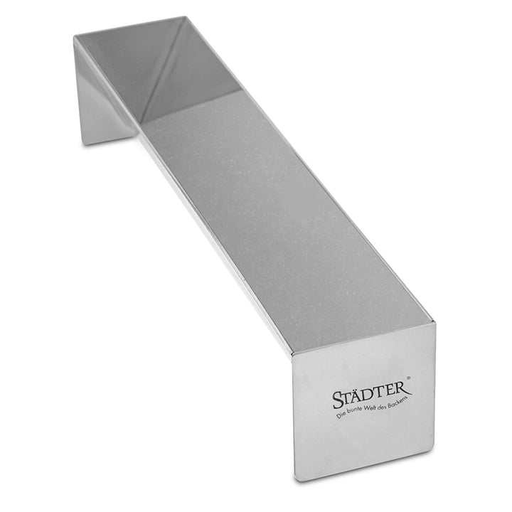 Städter Pasteten- und Terrinenform Dreieck, Edelstahl, 30x6 cm, Spülmaschinenfest, Ideal für herzhaf