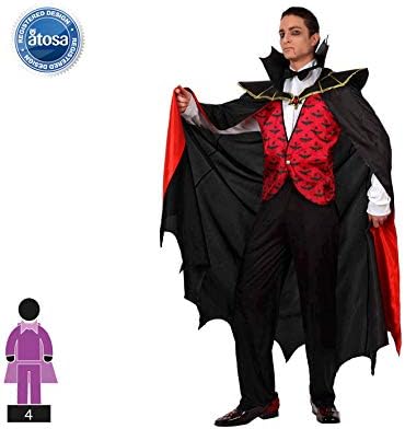Atosa Herren-Kostüm Vampir Dracula XL, XL