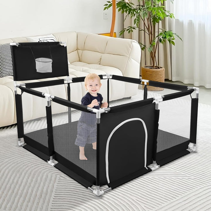 Laufstall Baby, Indoor &amp; Outdoor Laufgitter Baby Grosse xxl Sicherheitsspielplatz Schutzgitter für K