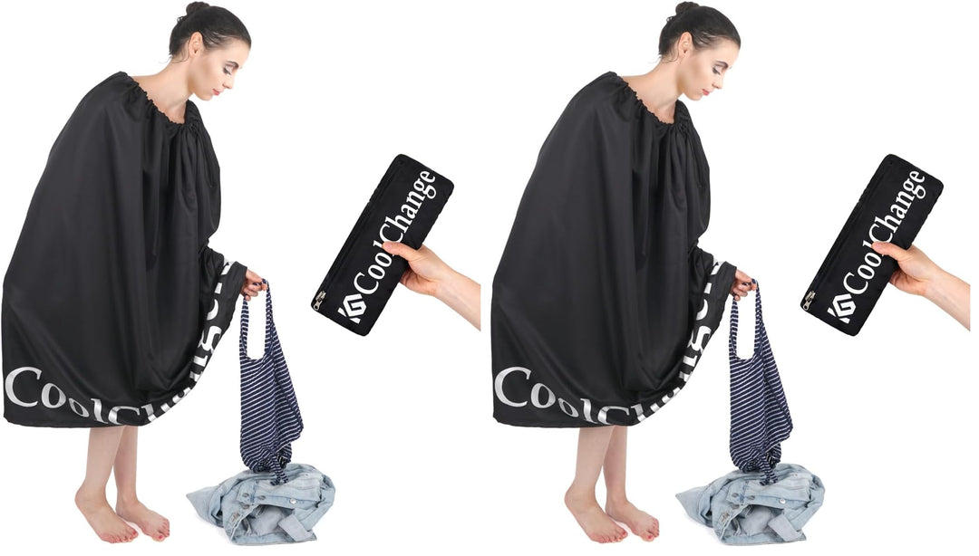CoolChange Umkleide Poncho | Mantel zum Umziehen | Strandumkleidung Umhang | mit Öffnungen für die A