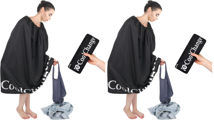 CoolChange Umkleide Poncho | Mantel zum Umziehen | Strandumkleidung Umhang | mit Öffnungen für die A