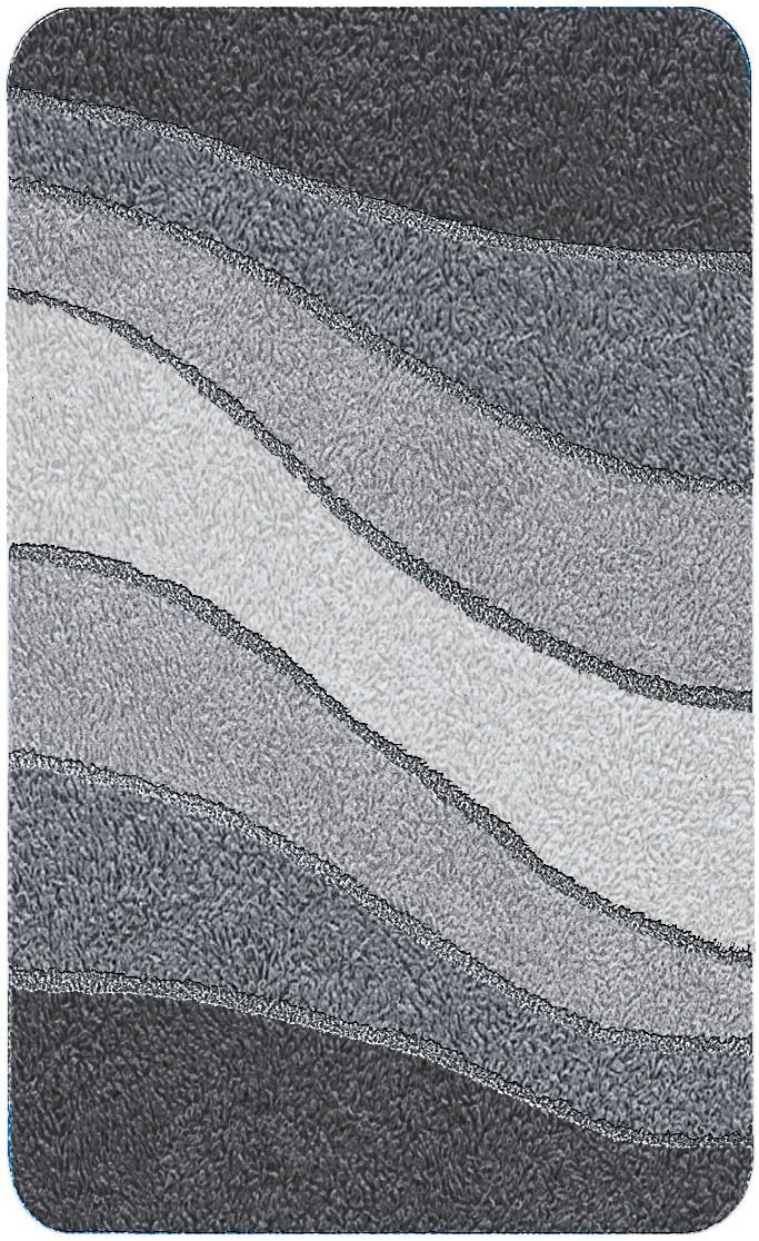 Meusch Badteppich Ocean grau 60 x 100 cm 60 x 100 cm Schiefer, 60 x 100 cm Schiefer
