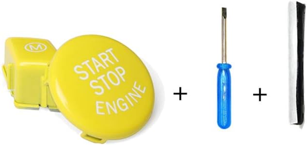 iSpchen Auto Motor Knopfabdeckung Start/Stopp Tastenabdeckung Motor Startknopf Abdeckung für 3er E c