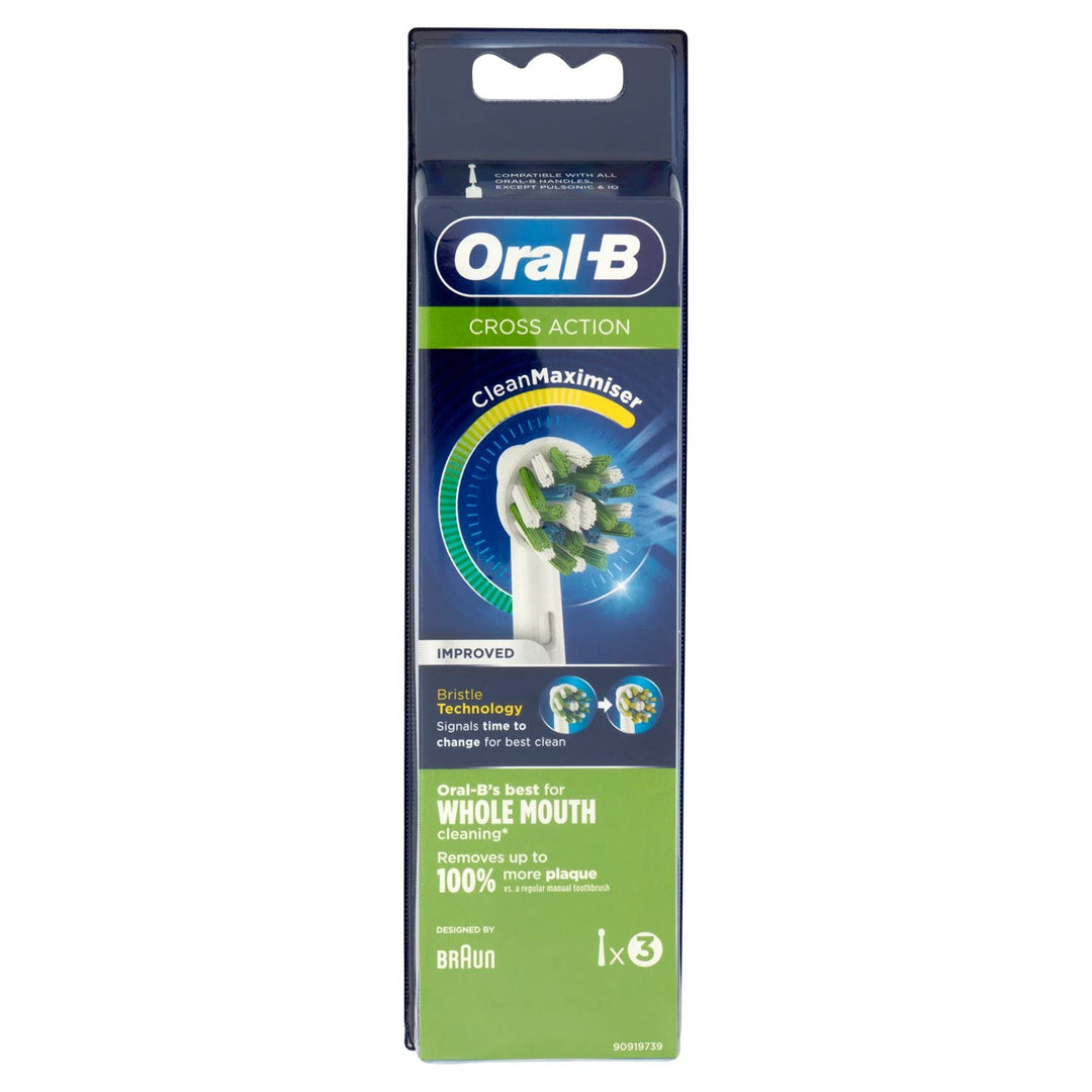 Oral B Recambio Cross Action Eb50-3 3U Weiss 3 stück (1er Pack), Weiss 3 stück (1er Pack)
