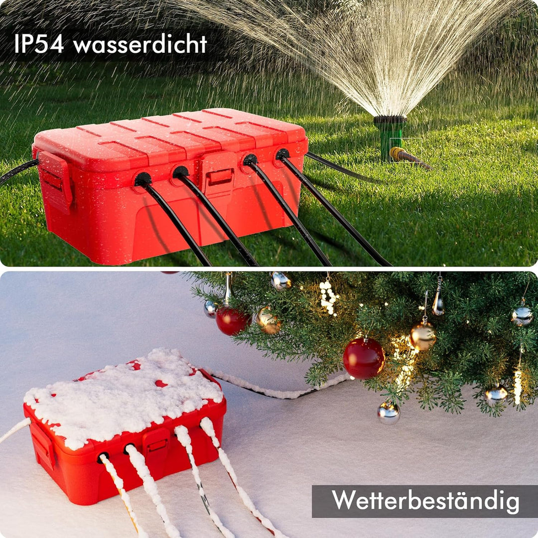 RESTMO extra grosse kabelbox wasserdicht, IP54 Outdoor kabel safe box (32 x 22 x 13 cm), Wetterfeste