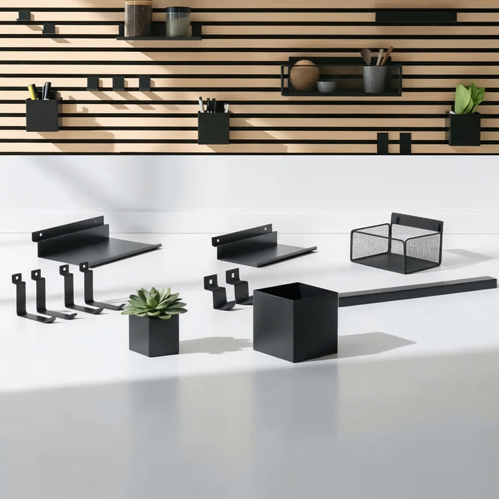 Steinmine - Designmanufaktur Zubehör-Set, Ablagen und Wandbehälter für Wandorganizer & Akustikpaneel