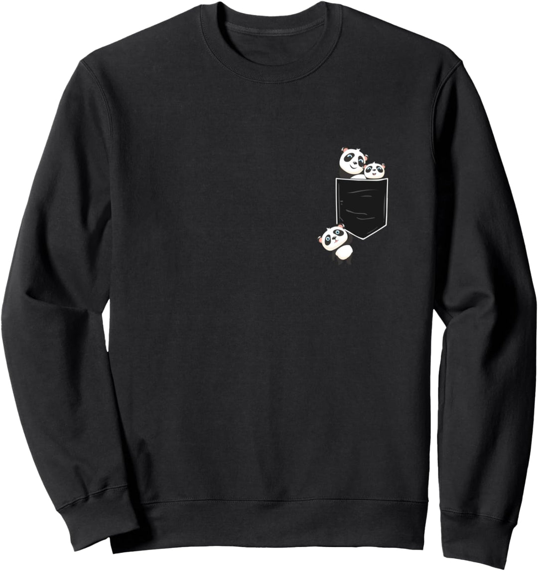 Panda in Pocket - Panda in der Tasche Sweatshirt