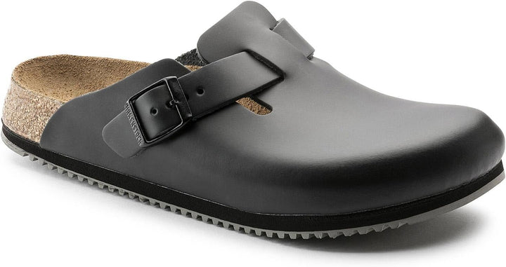 BIRKENSTOCK Boston SL (Superlauf) geschlossener Lederschuh mit normalem Fussbett aus Kork und Verlou