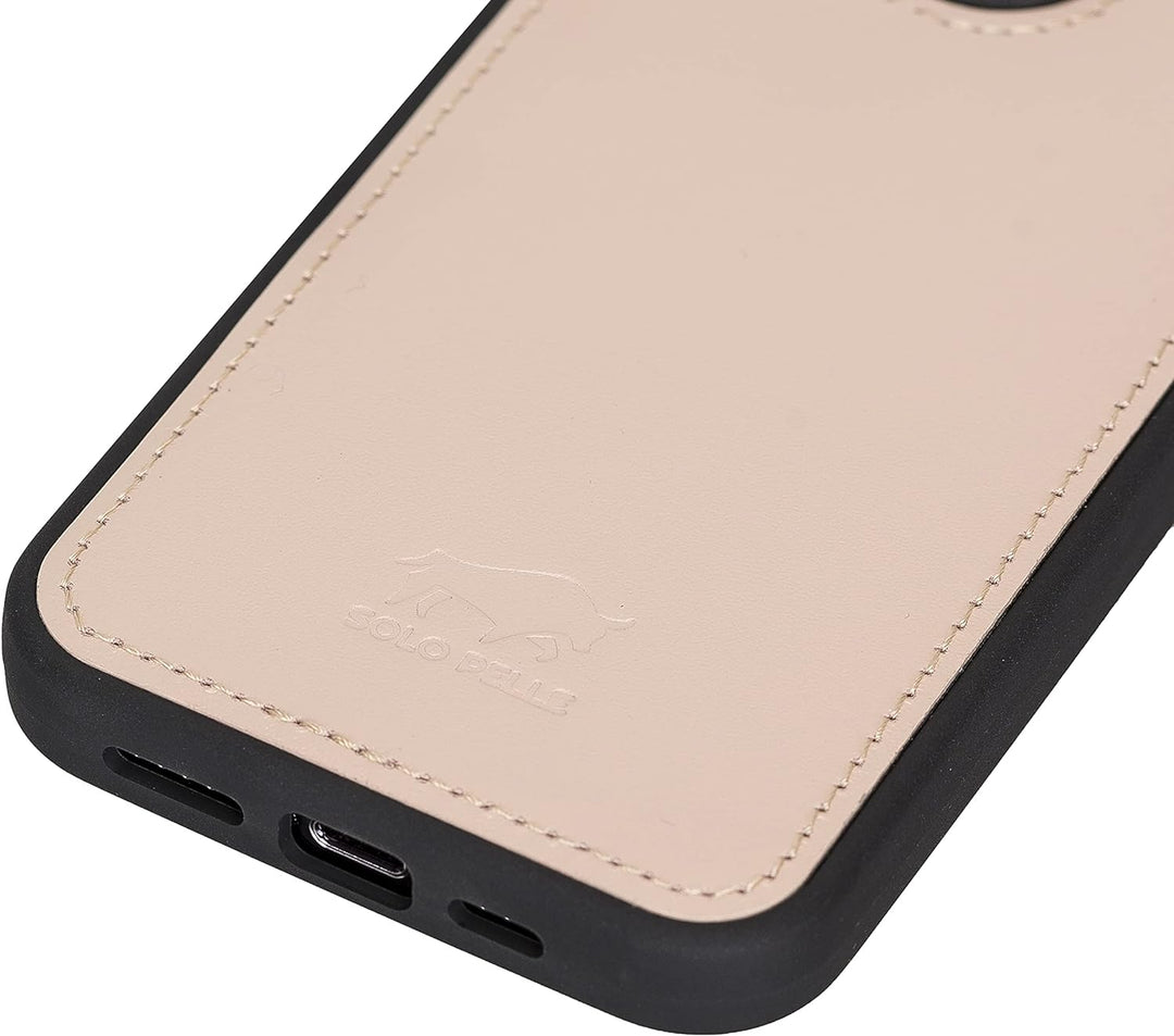 Solo Pelle Lederhülle für das iPhone 13 Pro in 6.1 Zoll Stanford Case Leder Hülle Ledertasche Backco