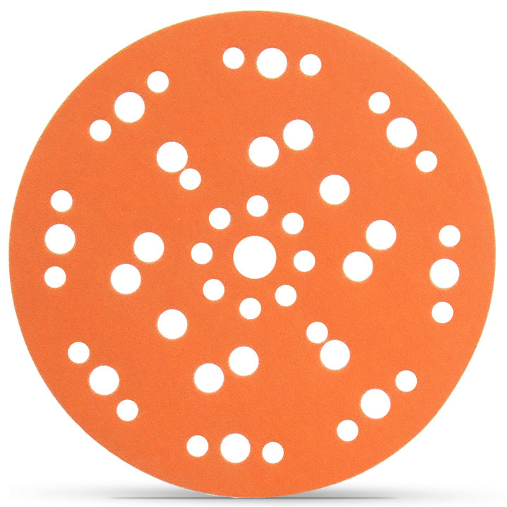 50 Stück 180 Körnung Schleifscheiben 150mm 47 Loch, Orange Klett Schleifpapier Für Exzenterschleifer