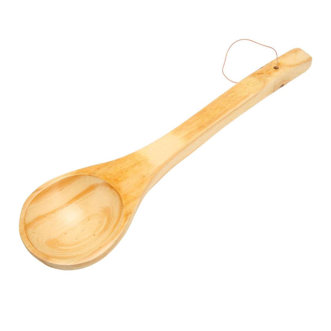 Grosse Holzkelle mit Langem Griff für Tee Wein Wasser Sauna Zubehör
