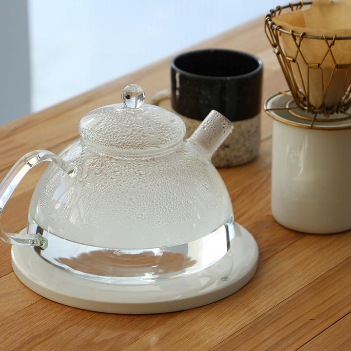 Trendglas Jena Wasserkocher NOVA aus Borosilikatglas mit Glasdeckel, 1.2 L, Glas