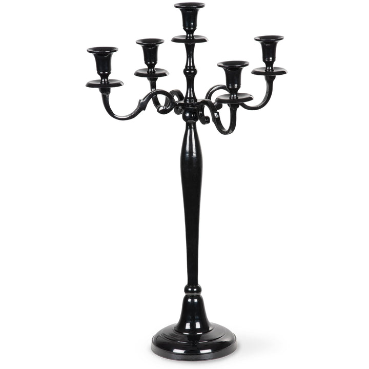 Gräfenstayn® Kerzenleuchter ALU 1, 3 oder 5-armig - 40/60/80cm - Silber, Schwarz, Weiss, Gold (Schwa