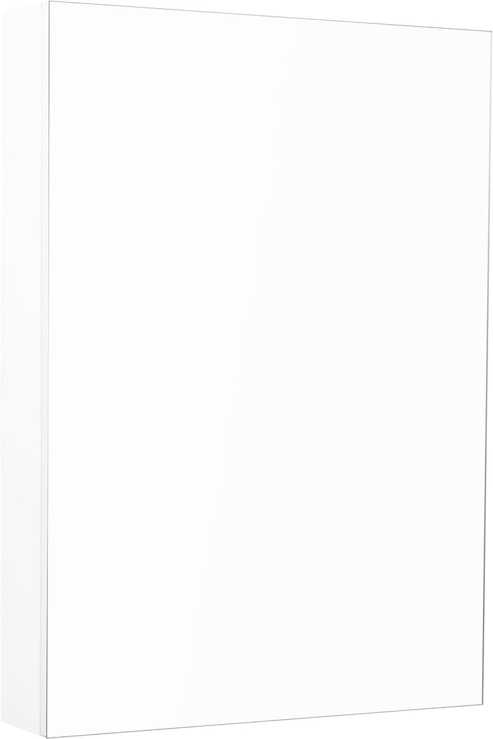 Deftrans Domodomo Weisser wandmontierter Badezimmerschrank mit Spiegel Reflection wandmontierter sch
