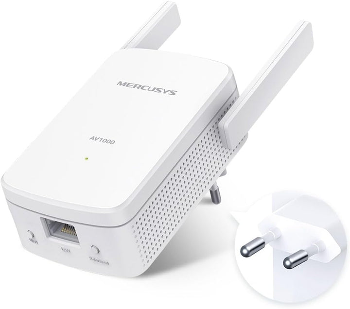 MERCUSYS MP510 Kit, AV1000 Mbps, 300 Mbps auf WiFi, 1 Gigabit-Anschluss, Plug and Play, HomePlug AV2