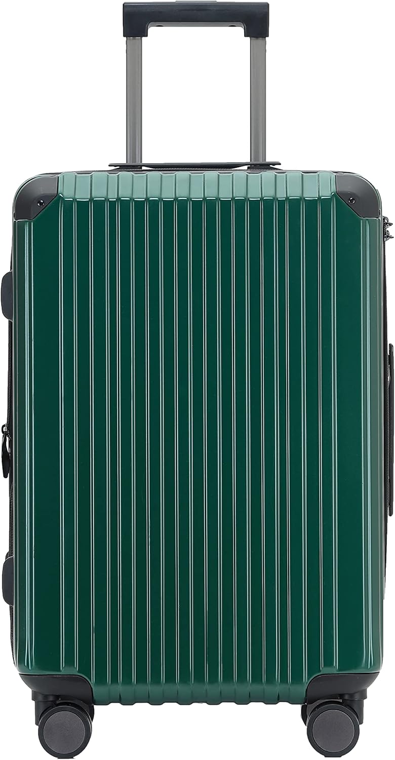 M816 TSA-Schloss Koffer Reisekoffer Trolley Hardschale Boardcase (Dunkelgreen, Kleiner Koffer), Dunk