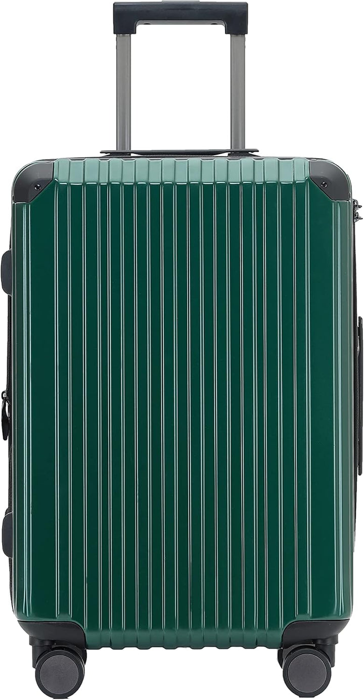 M816 TSA-Schloss Koffer Reisekoffer Trolley Hardschale Boardcase (Dunkelgreen, Kleiner Koffer), Dunk