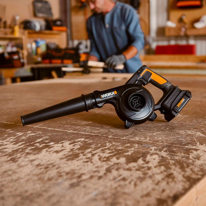 WORX WX094.9 Akku Werkstatt-Gebläse - 20V Max Laubbläser - 20V Powershare-Akkus kompatibel - ohne Ak