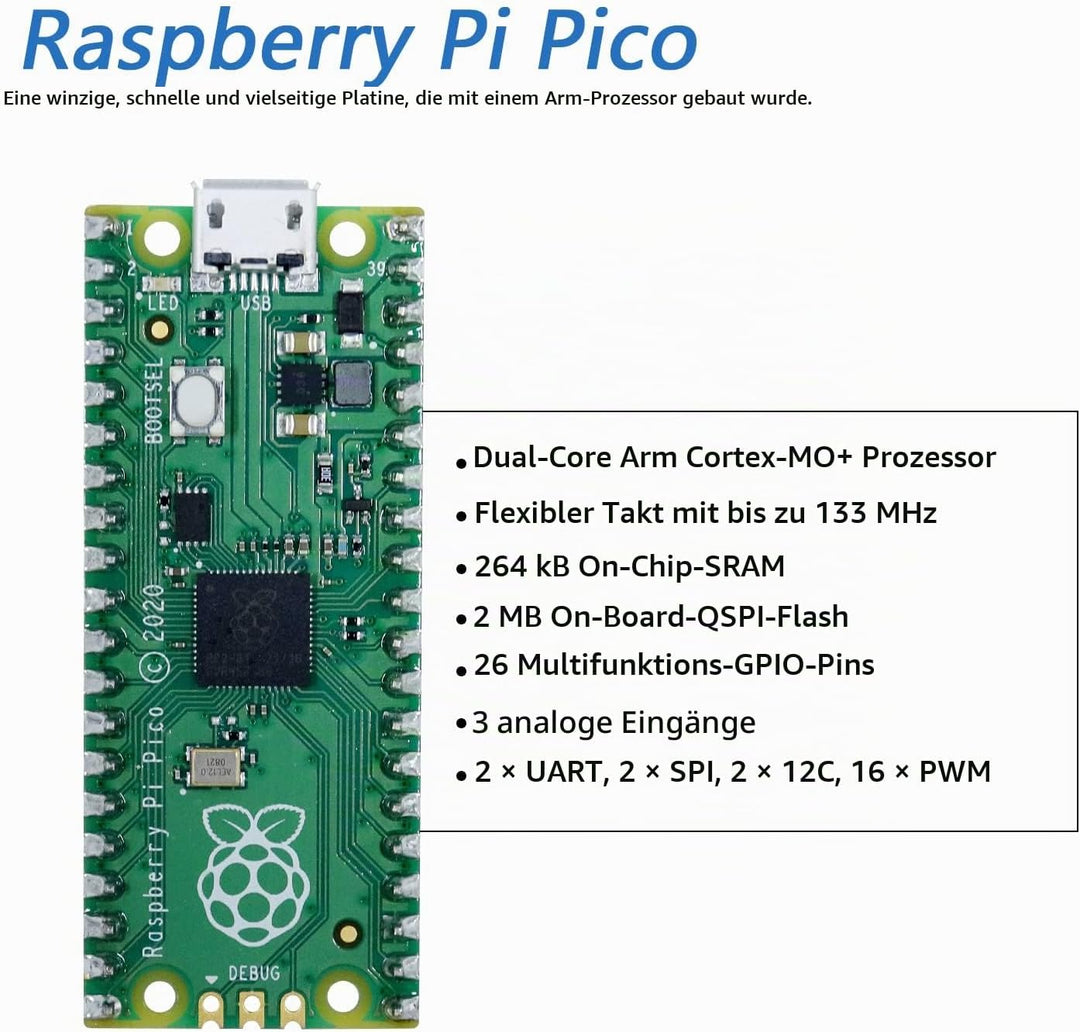Freenove Mecanum Wheel Car Kit for Raspberry Pi Pico (Included) (Compatible with Arduino IDE), Dot M