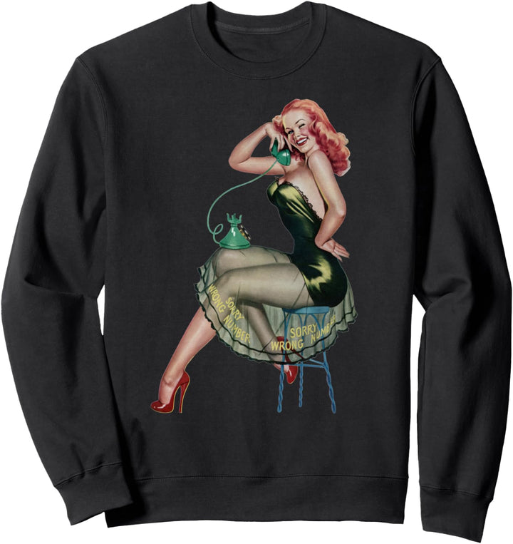 Lustiges Pin Up Girl Retro Vintage Sweatshirt