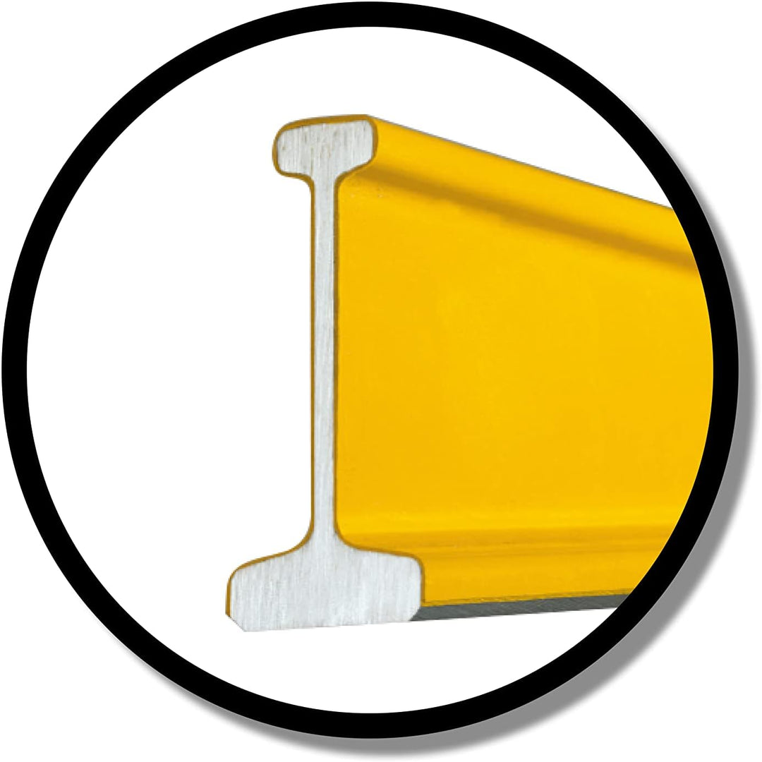 STABILA Wasserwaage Type 81 S, 40 cm, robustes Alu-Druckgussprofil, 1 Horizontal-Libelle, 1 Vertikal