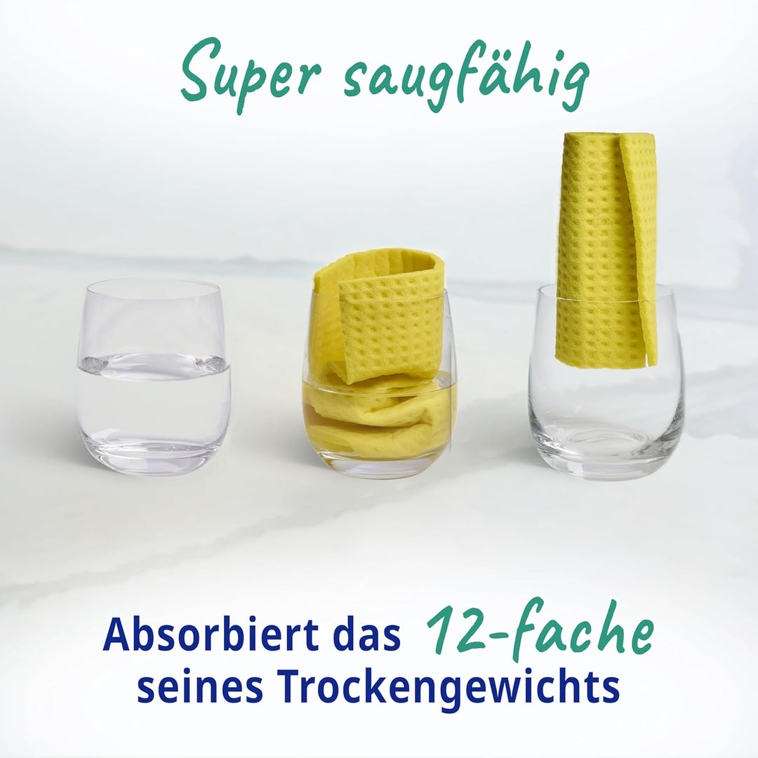 Spontex The Essentials Schwammtücher | Super saugfähige Geschirrtücher zum Wischen und Reinigen | 10