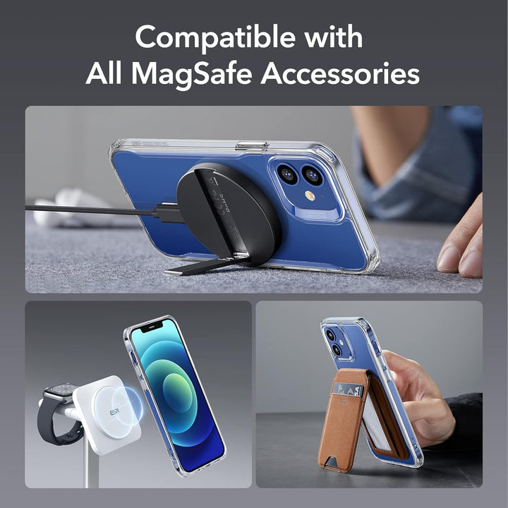 ESR Hülle für iPhone 12, iPhone 12 Pro 2020 Sidekick Hybrid Magafe Case, Transparent Handyülle mit H