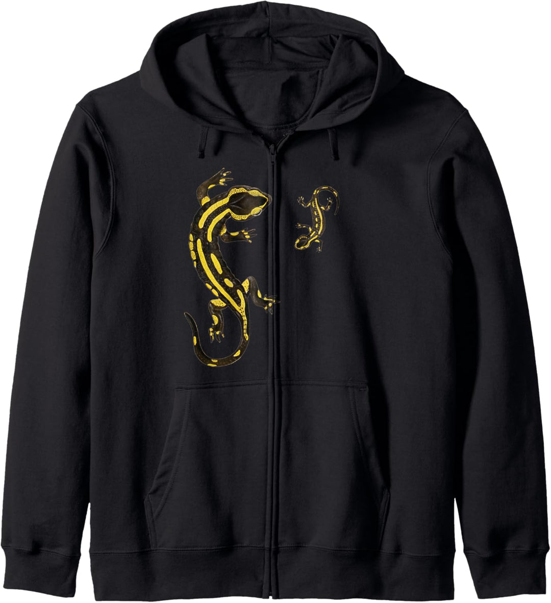 Salamander Lizard Vintage Paint Kapuzenjacke