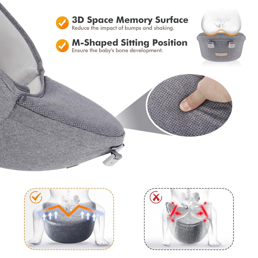 Babytrage Neugeborene ab Geburt 9-in-1 Babytrage Ergonomische Kindertrage mit M-Sitz, verstellbarer