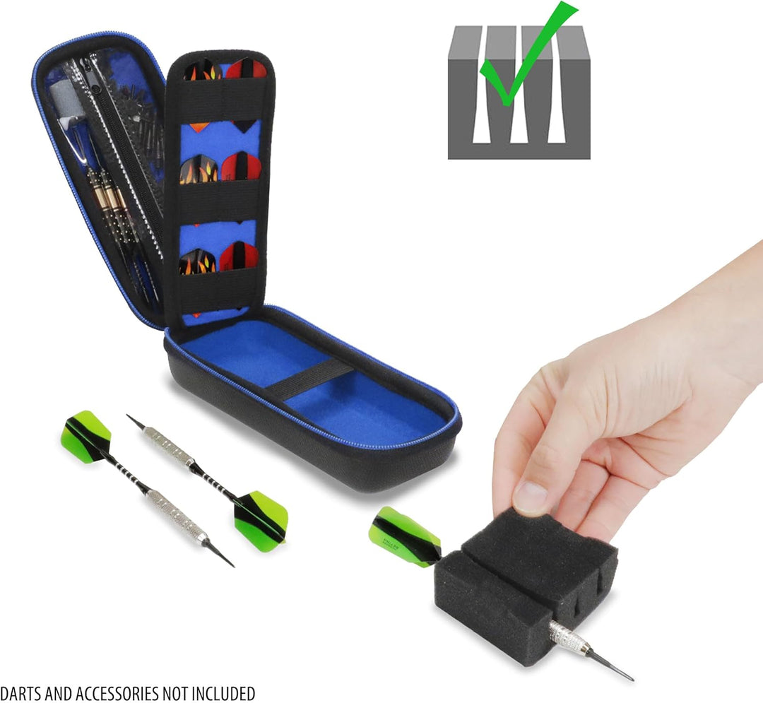 USA Gear Dartkoffer Halfter - 3-Dart-Tasche für Soft-Tip-Darts mit Aufbewahrung für Kunststoffspitze