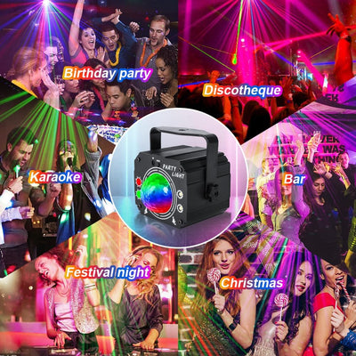 URAQT Discokugel, Discolicht Partylicht mit Fernbedienung 60 Modi LED Musikgesteuert Discolicht Disk