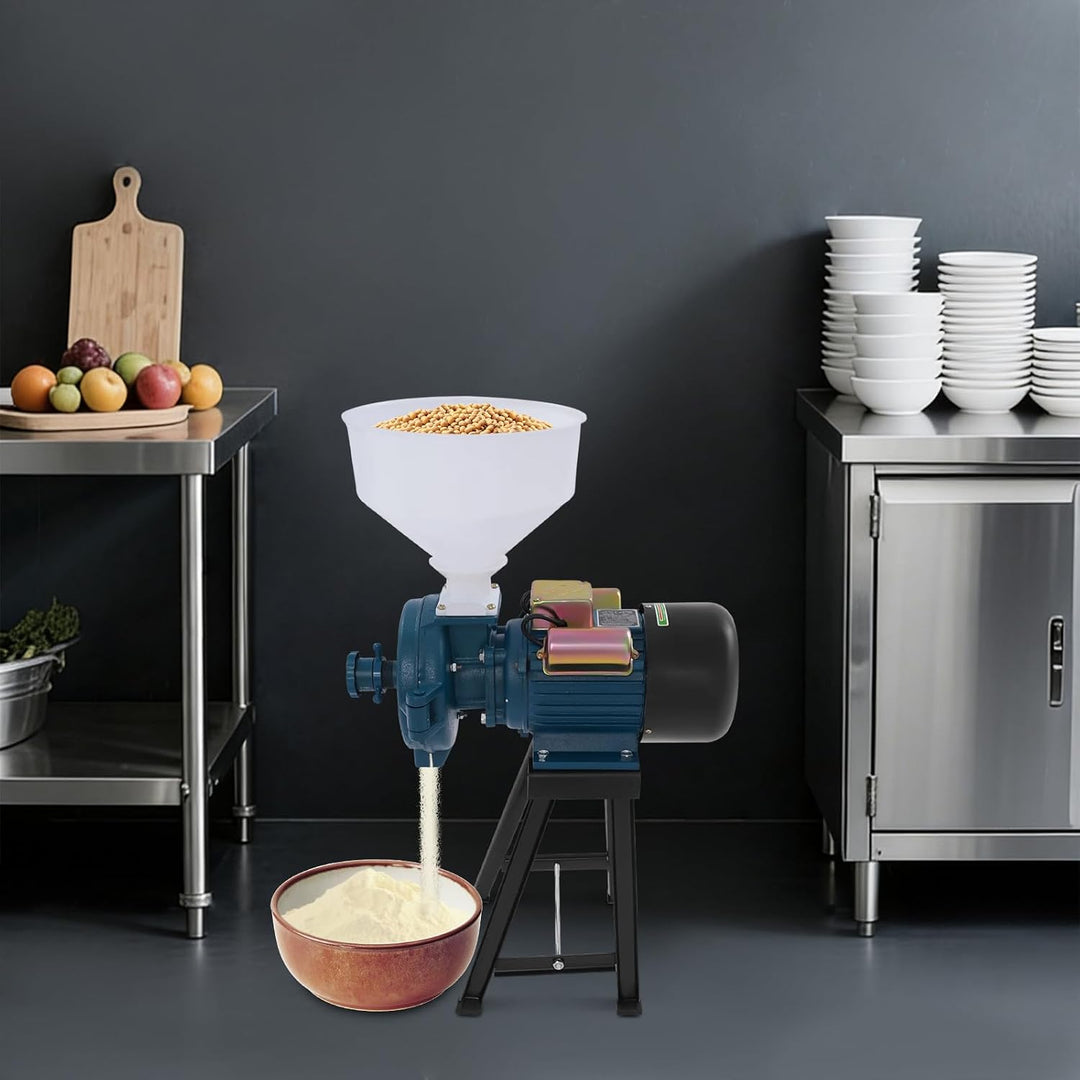 Elektrische Getreidemühle 2200W Kornmühle Mais Weizen Mühle | einstellbare Mahlstärke 40–60 Mesh Rei