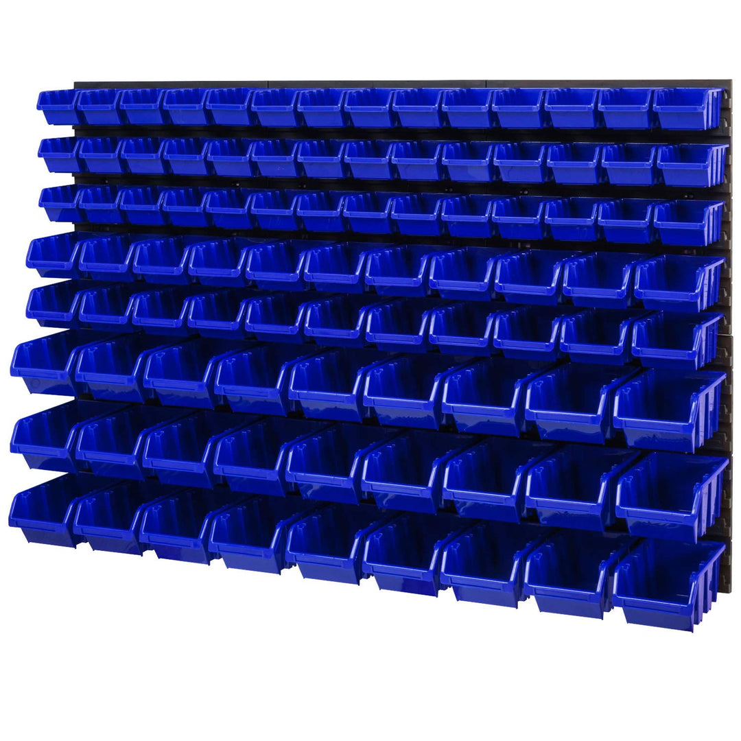 PAFEN Lagersystem Wandregal – 1158 x 780 mm - Stapelboxen Sichtlagerkästen Schüttenregal – Wandplatt