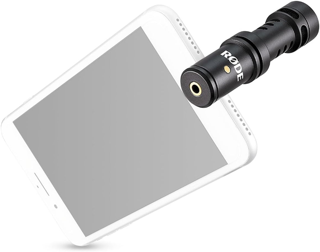 Rode VMML Videomic Me-L für iPhone + keepdrum Kopfhörer ME-L Mit Kopfhörer, ME-L Mit Kopfhörer