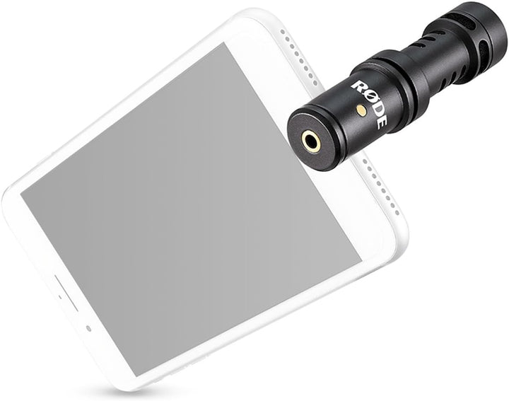 Rode VMML Videomic Me-L für iPhone + keepdrum Kopfhörer ME-L Mit Kopfhörer, ME-L Mit Kopfhörer