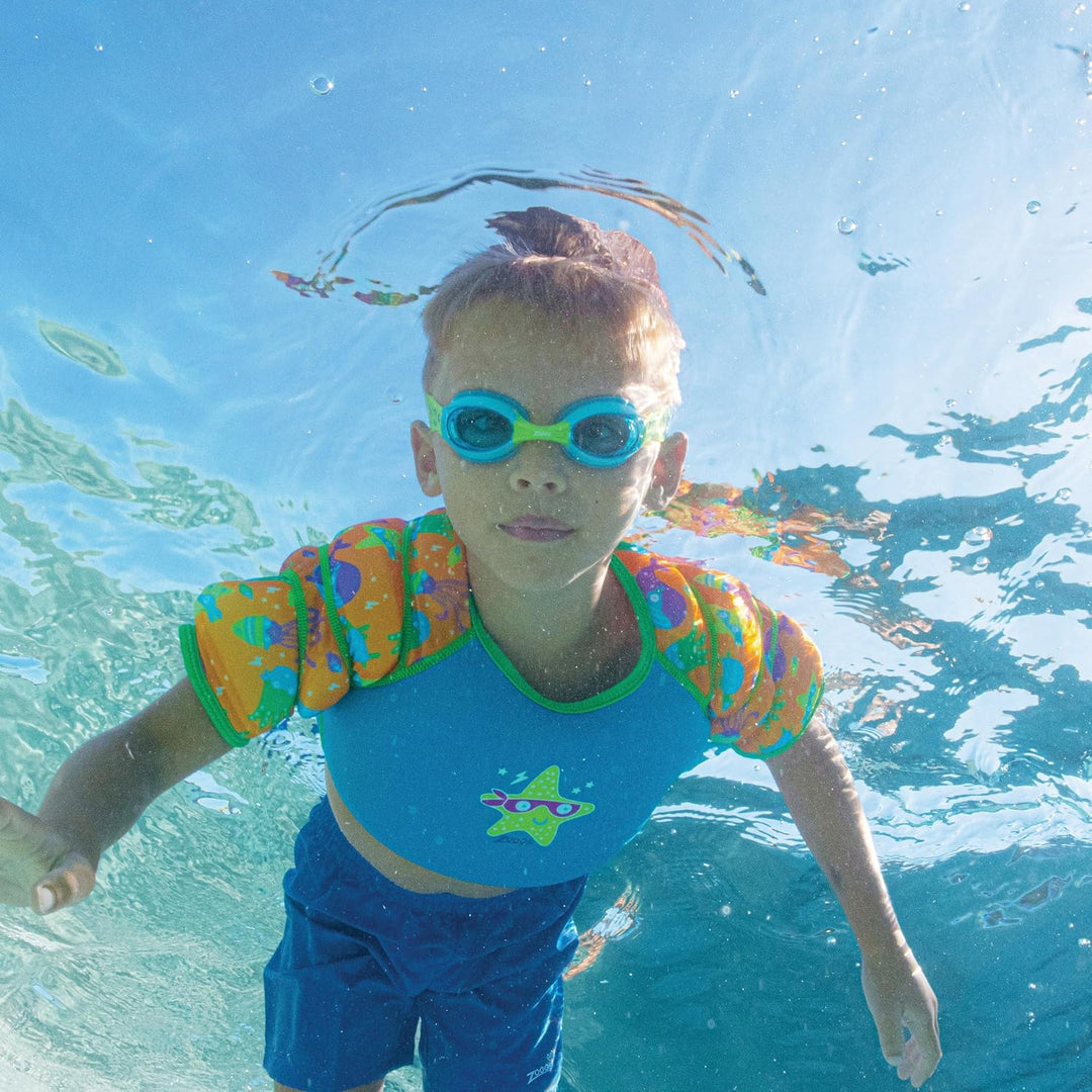 Zoggs Girls Water Wings Vest 1-2 Years / 11 - 15kg Blue, 1-2 Years / 11 - 15kg Blue
