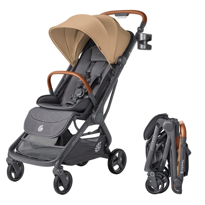 Ergobaby Metro3 Deluxe Kinderwagen Buggy mit Liegefunktion, Baby-Buggy ab Geburt bis 22kg (0-4 Jahre