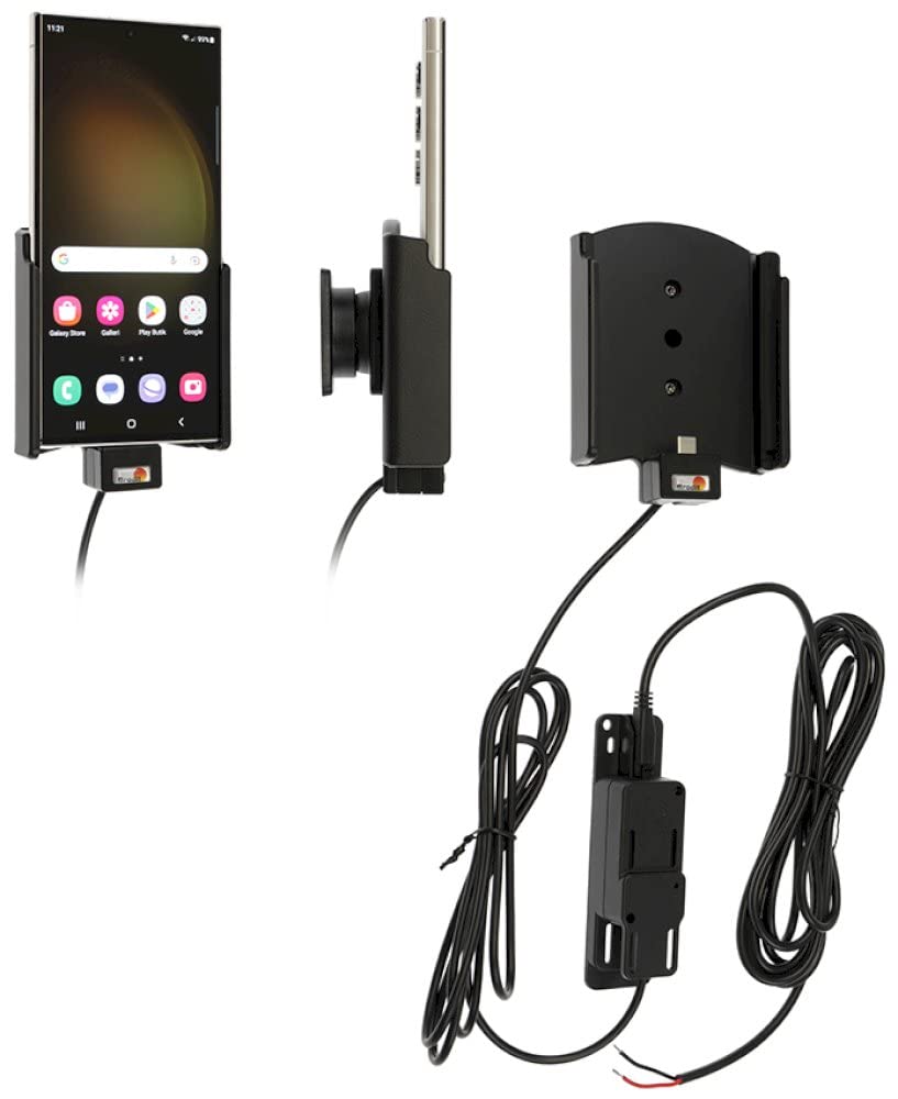 Brodit Gerätehalter 727346 | Made IN Sweden | mit Ladefunktion für Smartphones - Samsung Galaxy S23