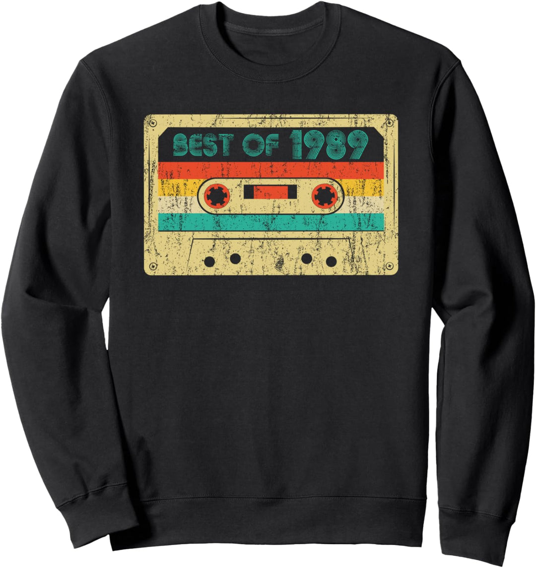 Best Of 1989 32nd Birthday Gifts Cassette Tape 32 Years Old Sweatshirt