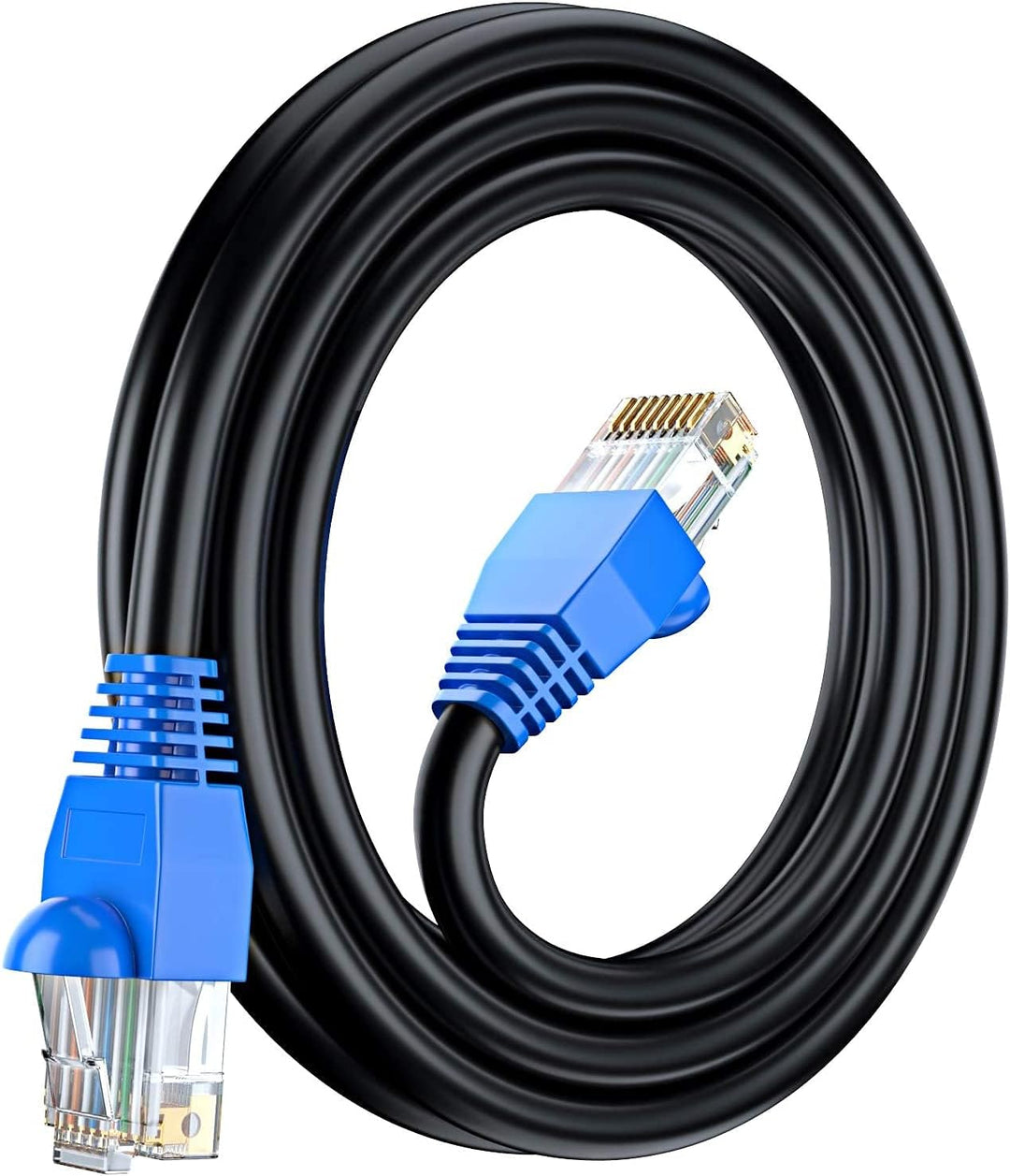MutecPower CAT6 10m Aussen Verwendung wasserdicht - CCA - Direct Burial Ethernet Netzwerkkabel - 250