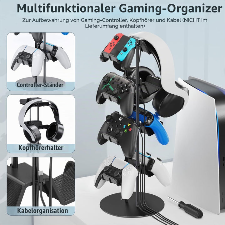 4 stufige Kopfhörer Halter &amp; Controller Halter, universelle Controller Halterung &amp; Headset Halterung