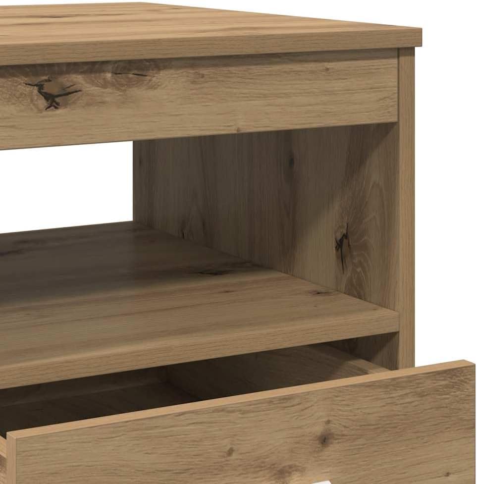 vidaXL Schubladenschrank Artisan-Eiche 40x50x76 cm Holzwerkstoff, Schrank, Kommode mit Schublade, Sc