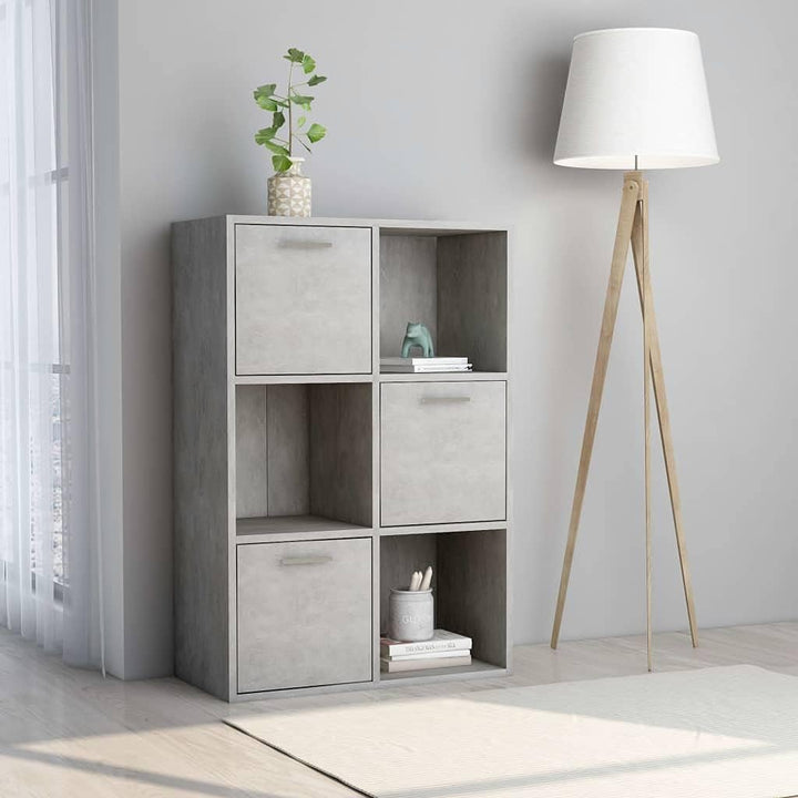 WIFESE 60x29,5x90 cm Lagerschrank Bücherregal Sideboard mit 6 Fächern Lagerregal Regale Holzregal Bo