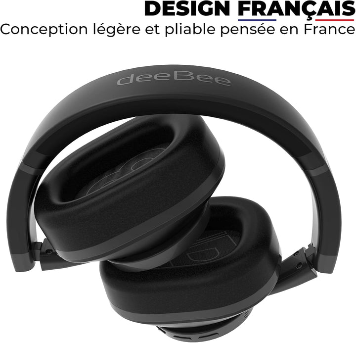 DeeBee Pulse Bluetooth-Kopfhörer mit ANC, 40 Stunden Akkulaufzeit, 40-mm-Treiber, Touch-Steuerung, S