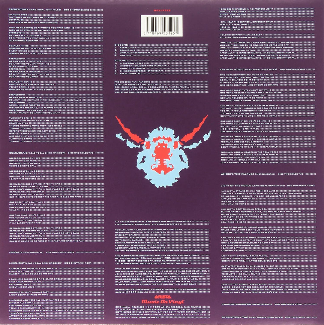 Stereotomy, Vinyl