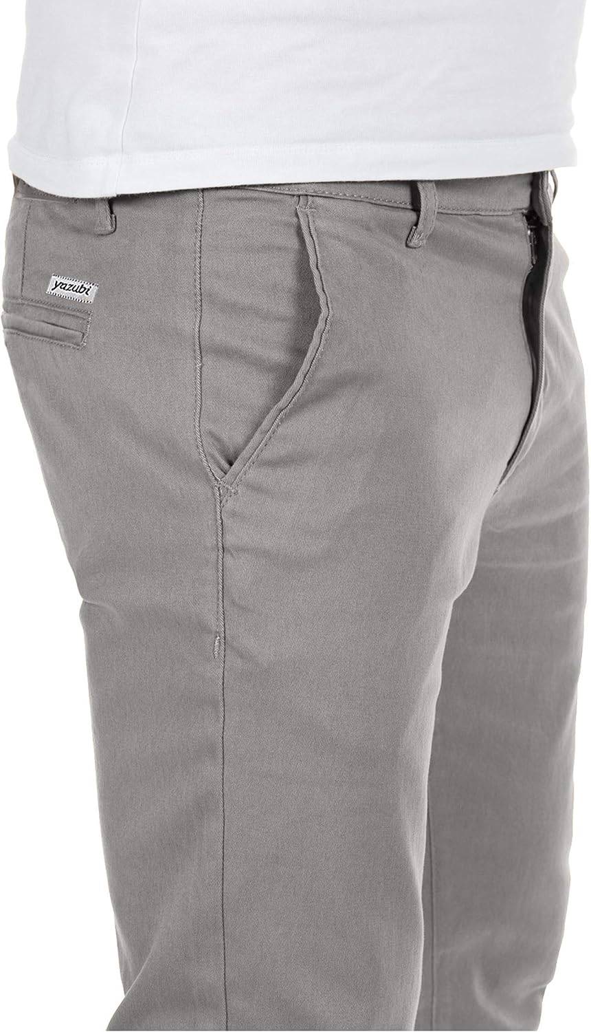 Yazubi Herren Chino Hose, Modell Dustin, Chinohose by Yzb Jeans 29W / 30L Grau (Gull 4r173802), 29W